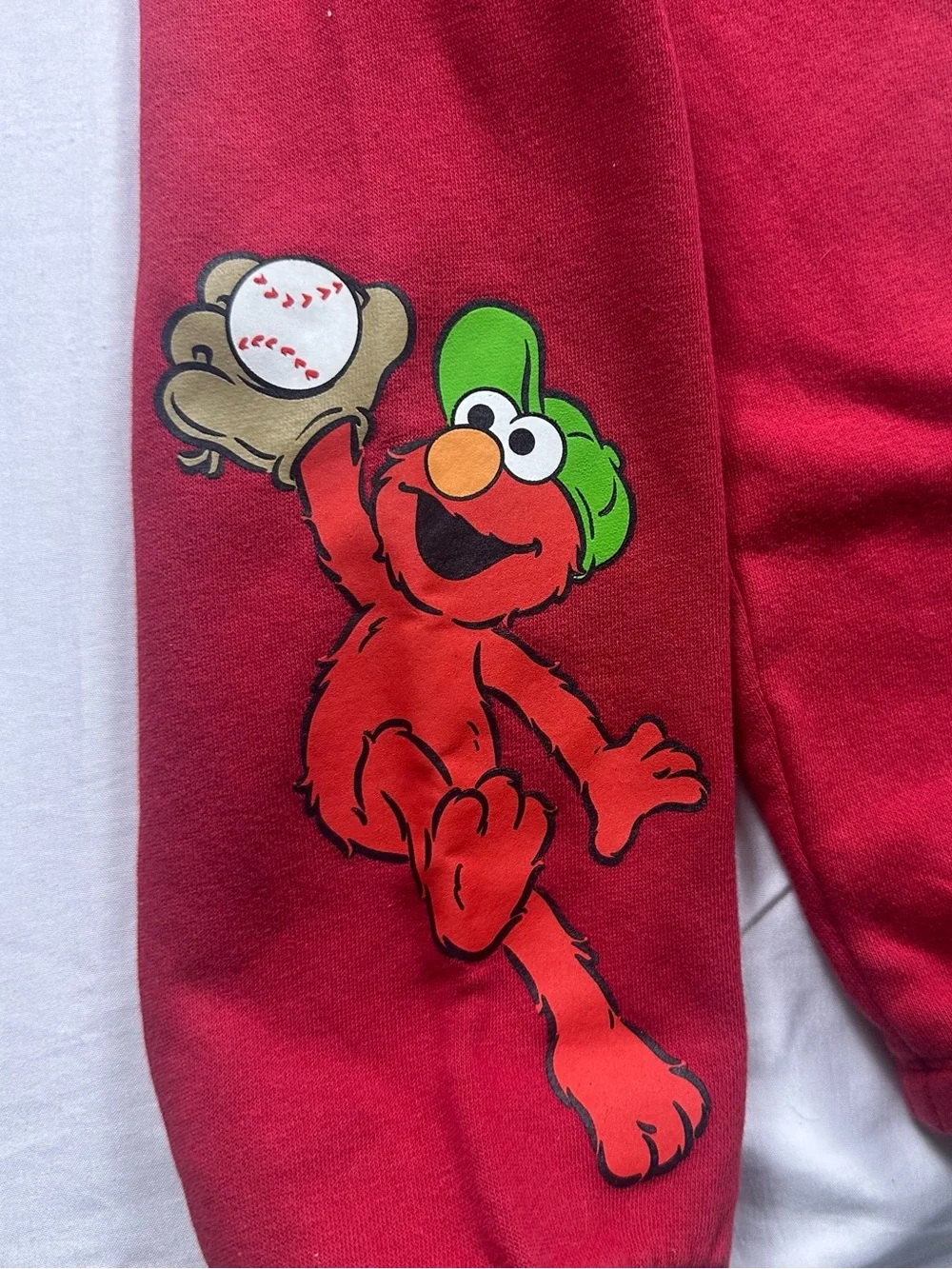 Baby GAP Modern Red Sesame Street Elmo Playing Baseball 2 Piece Set Boys 3T